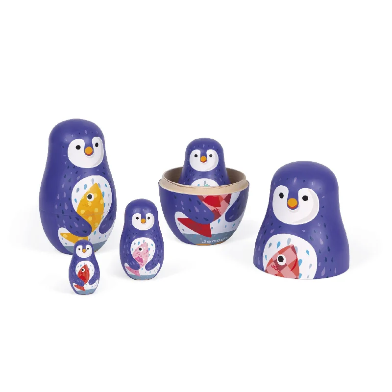 educational wooden toys                   Janod Zigolos Russian Dolls