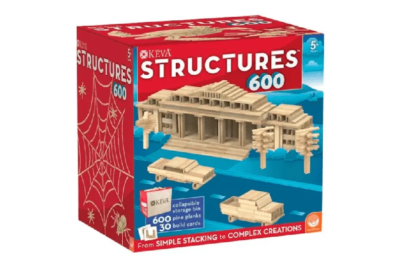 robust and durable wooden toys that withstand the test of time                   KEVA Structures 600