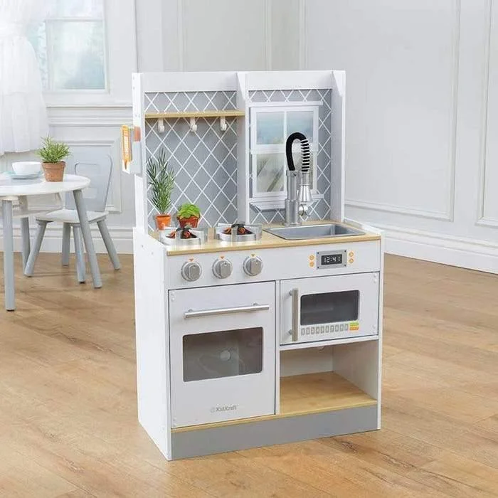 sturdy wooden toys                  Kidkraft 53395 Let's Cook Wooden Play Kitchen