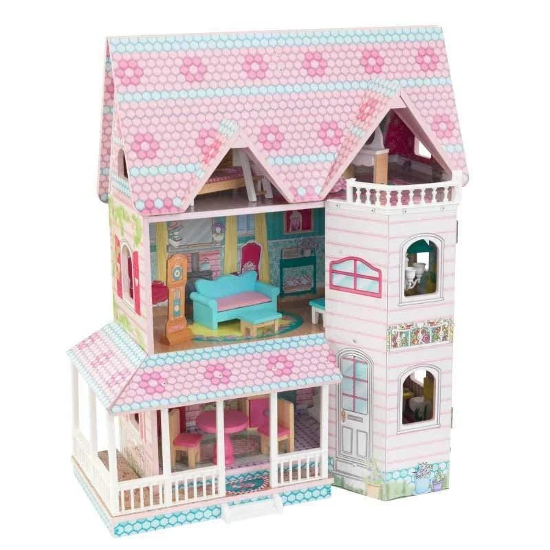 colorful wooden toys for toddlers KidKraft 65941 Abbey Manor Wooden Dolls House with Furniture colorful wooden toys for toddlers KidKraft 65941 Abbey Manor Wooden Dolls House with Furniture
