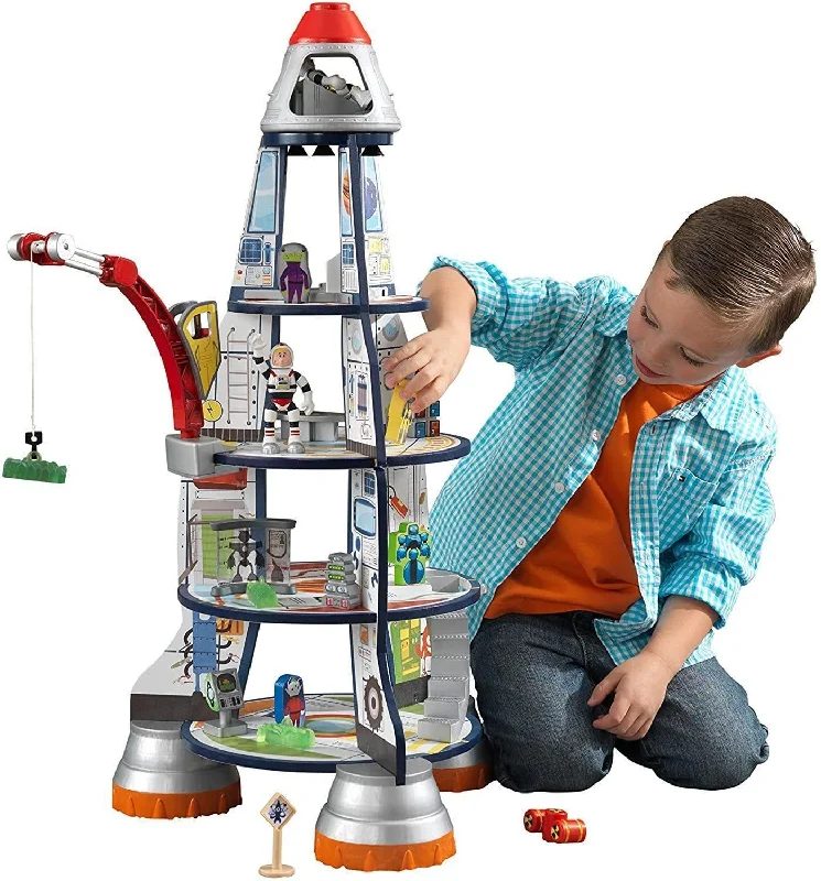 sustainably sourced wooden toys                   KidKraft Wooden Rocket Ship Playset