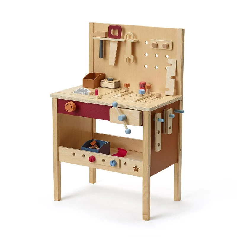 tactile wooden toys                   Kids Concept Wooden Tool Bench