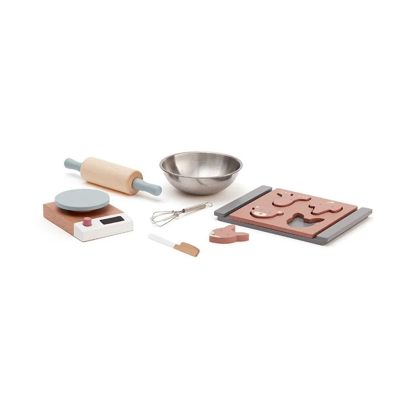 eco-friendly and safe wooden toys                   Kids Concept Toy Baking Set