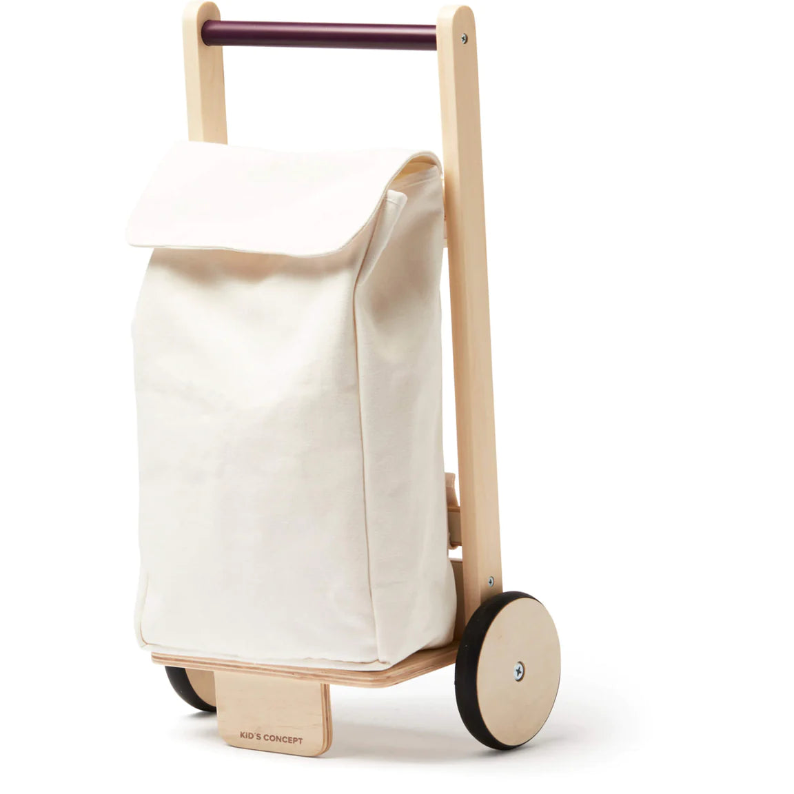 imaginative wooden toys                  Kids Concept Toy Pull Along Shopping Trolley Cart