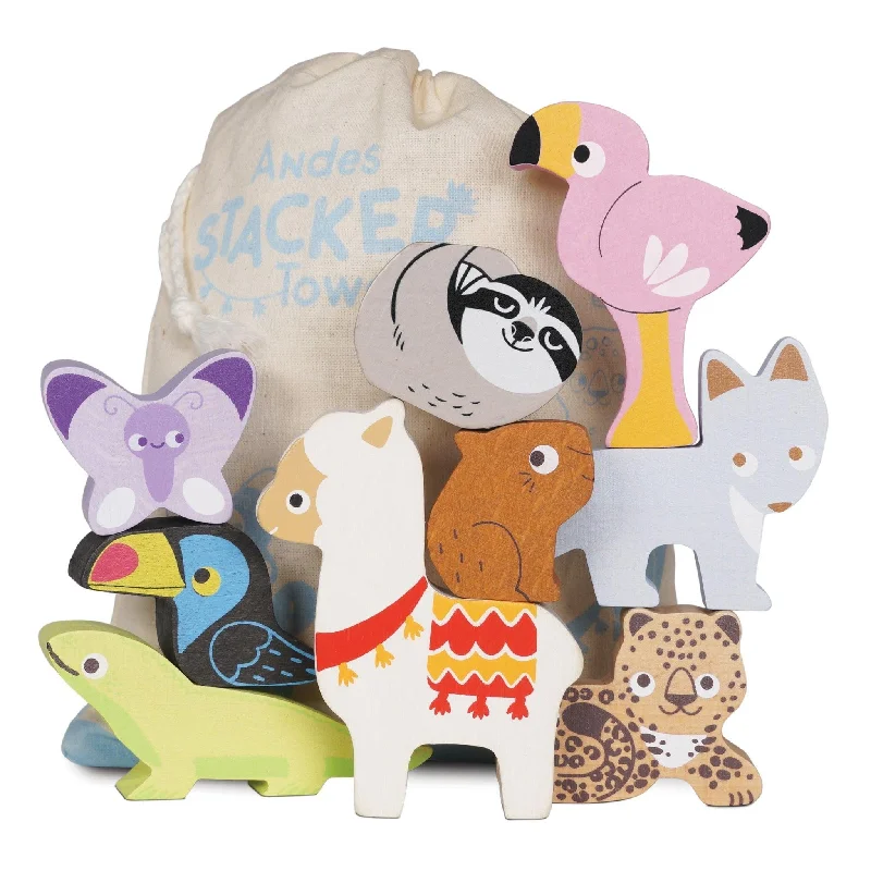 enchanted wooden toys                   Le Toy Van Andes Wooden Animals Stacking Toy