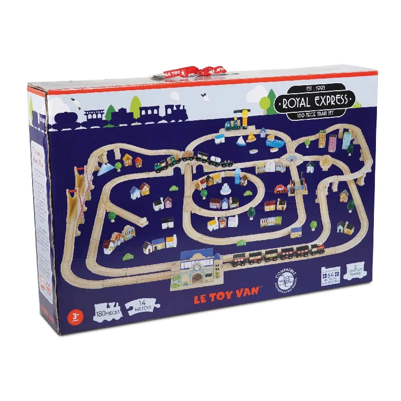eco-conscious wooden toys that promote sustainability Le Toy Van TV700 Wooden Royal Express Train Set (180 pieces) eco-conscious wooden toys that promote sustainability Le Toy Van TV700 Wooden Royal Express Train Set (180 pieces)