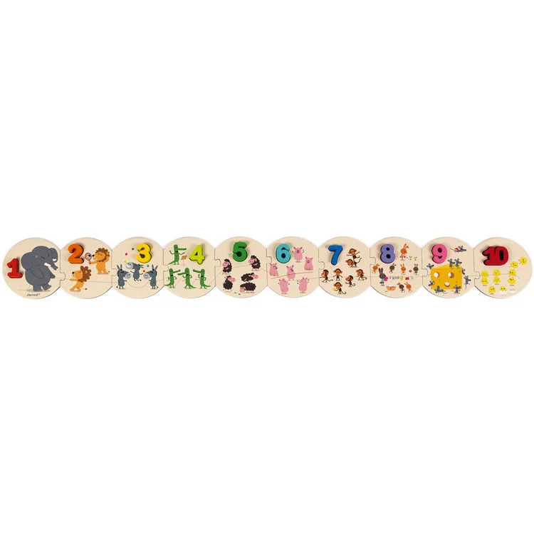 eco-conscious and sustainable wooden toys for children                   Learn to Count Puzzle
