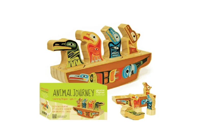 thoughtfully designed wooden toys              Learning Shapes - Animal Journey by Ben Houstie