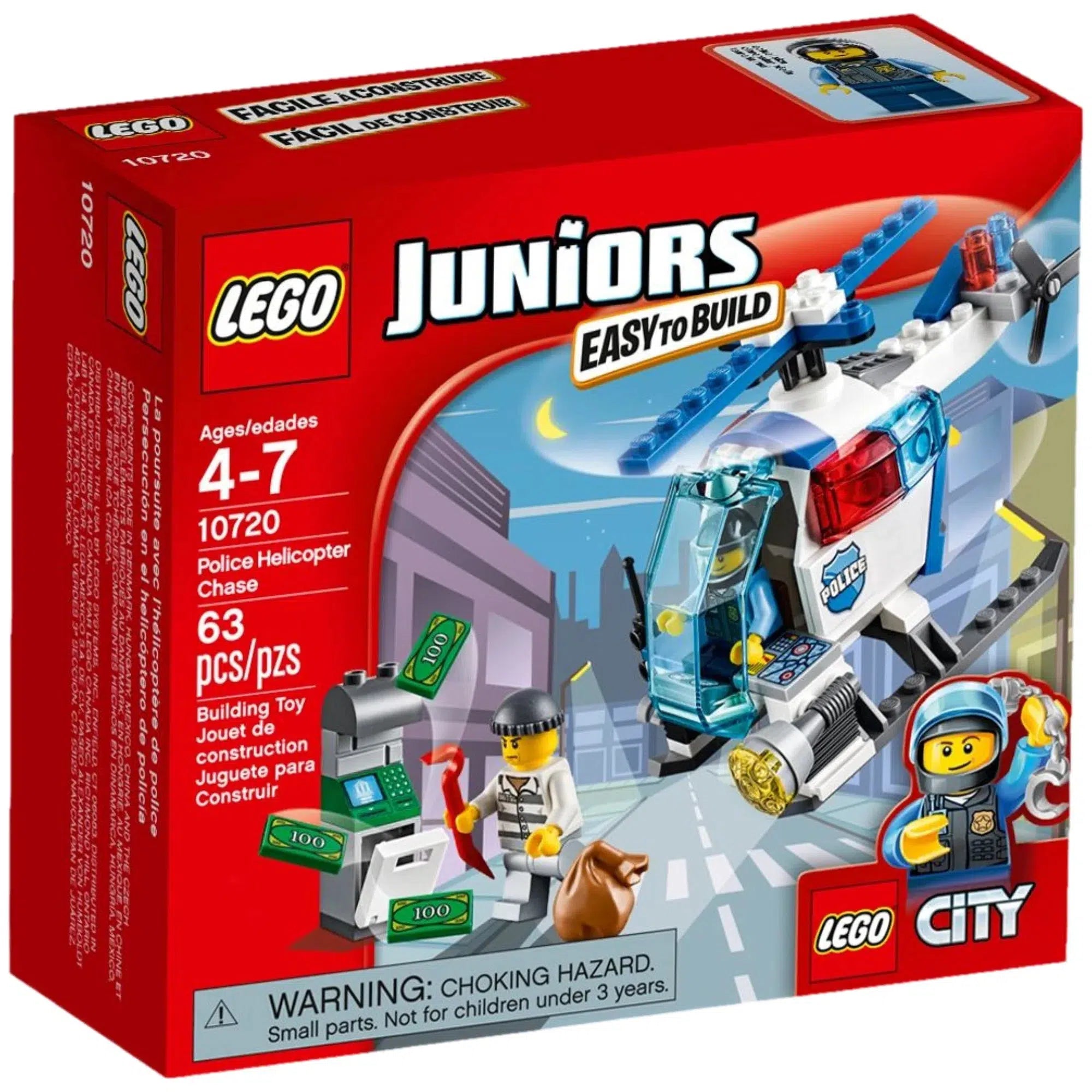 Promoting critical thinking LEGO challengesLEGO [Juniors] - Police Helicopter Chase Building Set - City Series (10720)