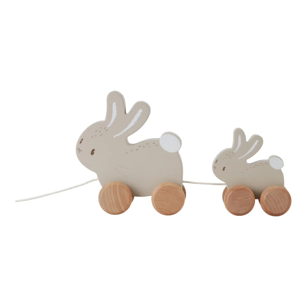 whimsical wooden toys                   Little Dutch Pull Along Bunnies