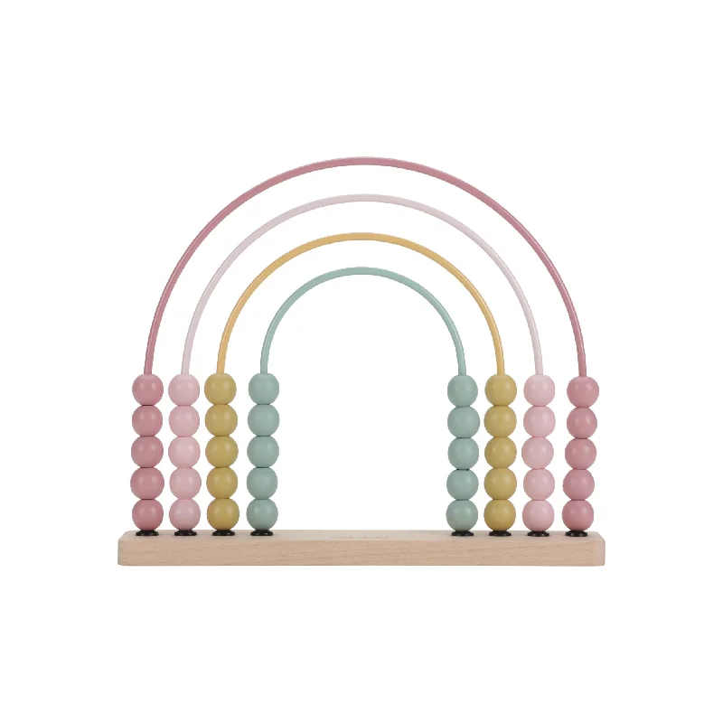 sustainable wooden toys                   Little Dutch Rainbow Abacus - Fairy Garden
