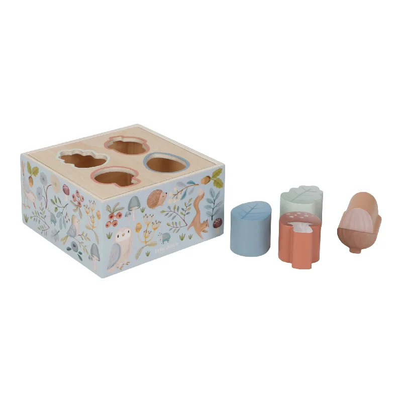 eco-friendly wooden toys                   Little Dutch Shape Sorter - Forest Friends