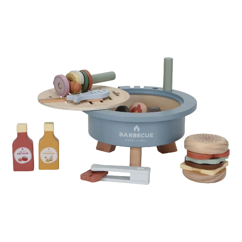 eco-conscious and sustainable wooden toys for children                   Little Dutch Wooden Toy Barbecue