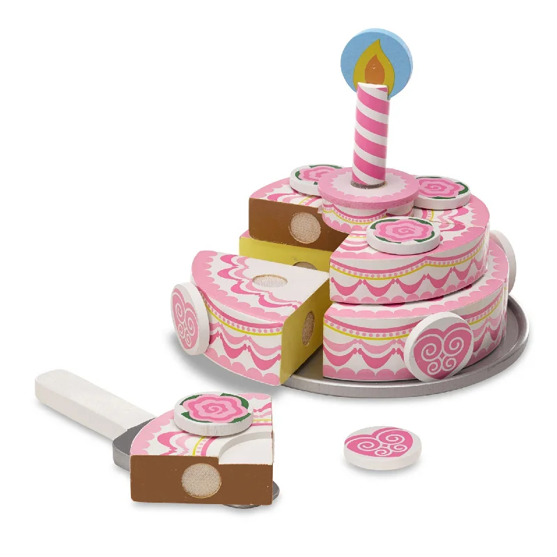 safe and durable wooden toys Melissa & Doug 14069 Triple-Layer Party Cake - Wooden Play Food safe and durable wooden toys Melissa & Doug 14069 Triple-Layer Party Cake - Wooden Play Food