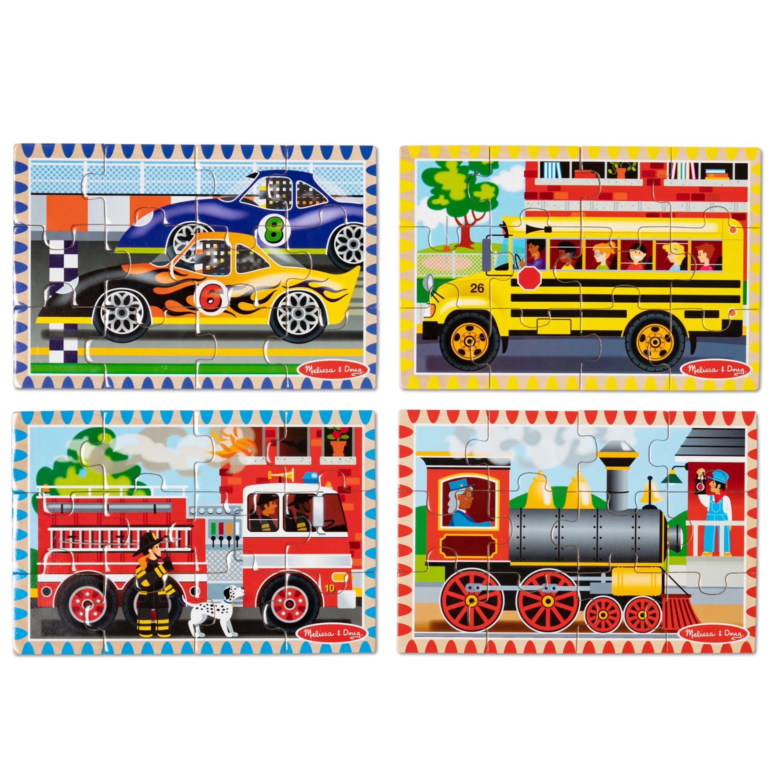 vibrant and colorful wooden toys for toddlers Melissa & Doug 50208 Vehicle Wooden Puzzles in a Box vibrant and colorful wooden toys for toddlers Melissa & Doug 50208 Vehicle Wooden Puzzles in a Box