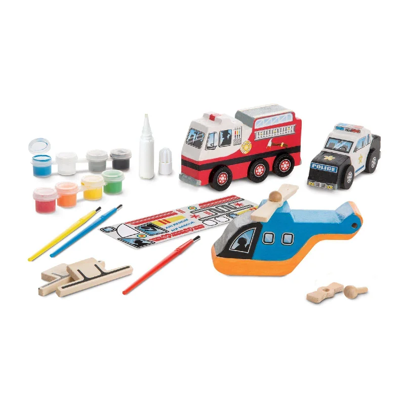 enchanted wooden toys Melissa & Doug 19528 Created by Me! Rescue Vehicles Wooden Craft Kit enchanted wooden toys Melissa & Doug 19528 Created by Me! Rescue Vehicles Wooden Craft Kit