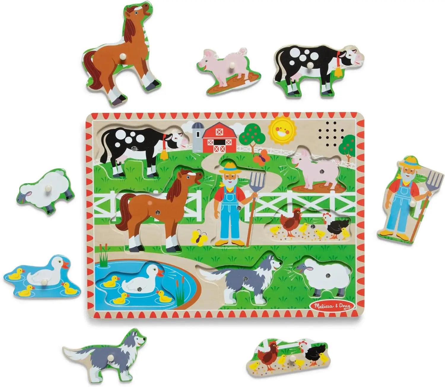 beautiful and detailed wooden toys that inspire creativity Melissa & Doug Old MacDonald's Farm Sound Wooden Puzzle beautiful and detailed wooden toys that inspire creativity Melissa & Doug Old MacDonald's Farm Sound Wooden Puzzle