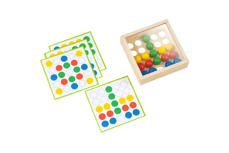 safe and child-appropriate wooden toys for different stages of development Mosaic Tray with Coloured Balls safe and child-appropriate wooden toys for different stages of development Mosaic Tray with Coloured Balls