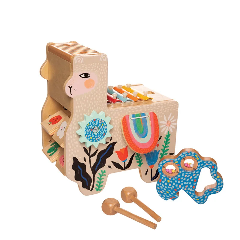 sturdy and long-lasting wooden toys for active play                   Musical Lili Llama