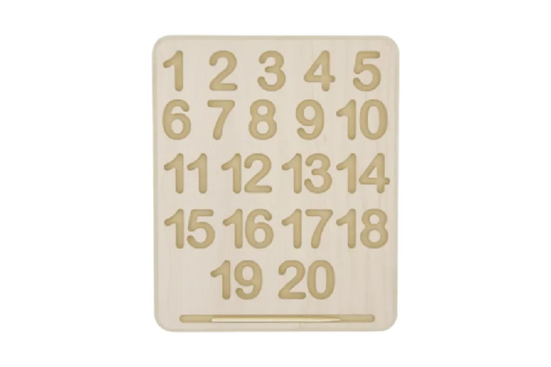 detailed wooden toys                 Wooden Number Tracing Board
