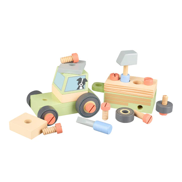 sturdy and reliable wooden toys that provide hours of fun Orange Tree Toys - Wooden Buildable Tractor sturdy and reliable wooden toys that provide hours of fun Orange Tree Toys - Wooden Buildable Tractor