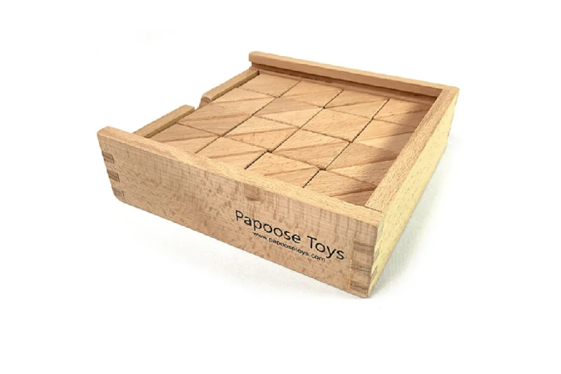 detailed wooden toys                 Papoose Triangle Building Blocks
