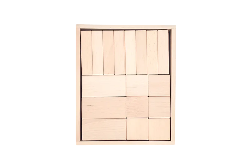 handcrafted wooden toys                  Papoose Wood Blocks Mixed (30 pcs)