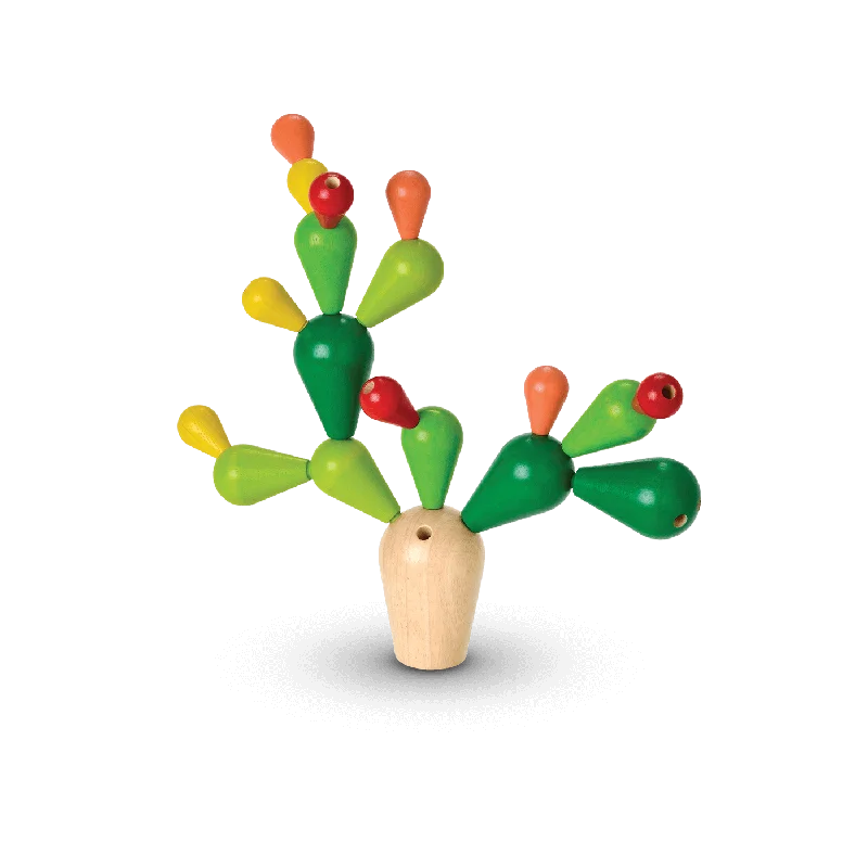 eco-friendly and safe wooden toys                   Balancing Cactus