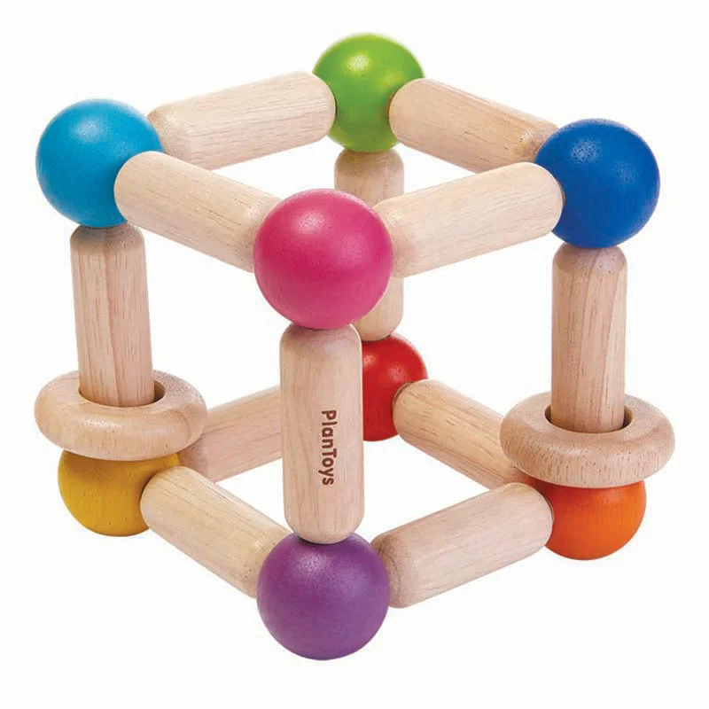 enchanting and whimsical wooden toys for children                   Square Clutching Toy