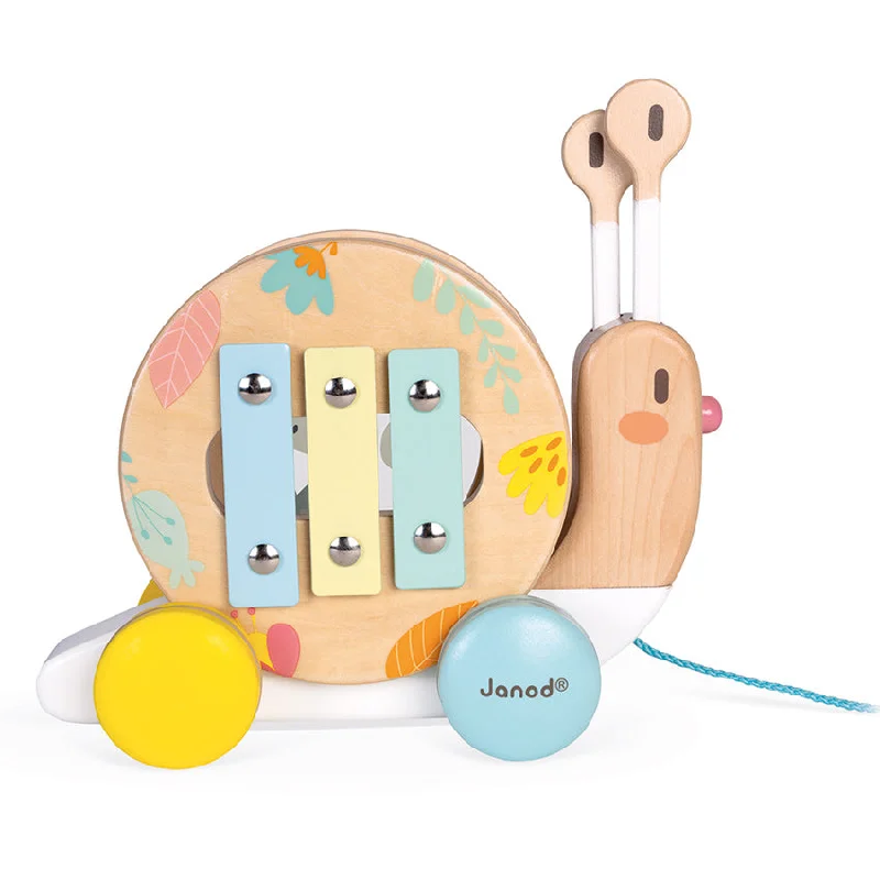 beautifully detailed wooden toys                  Pure Pull Along Snail