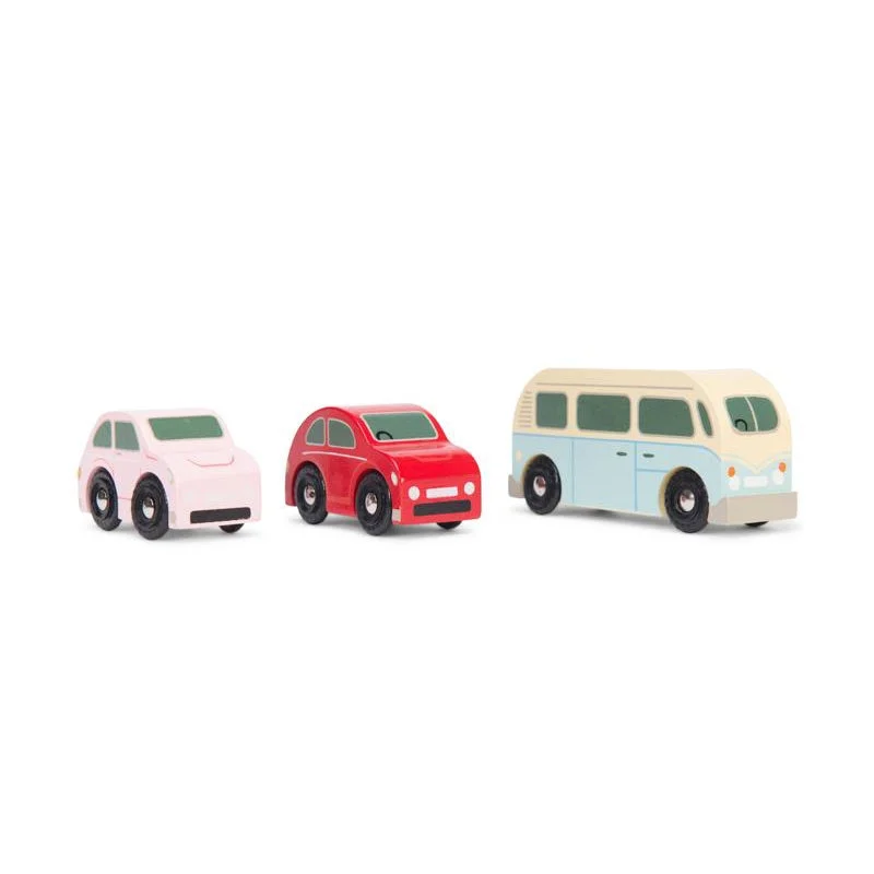 sturdy wooden toys                  Retro Metro Car Set