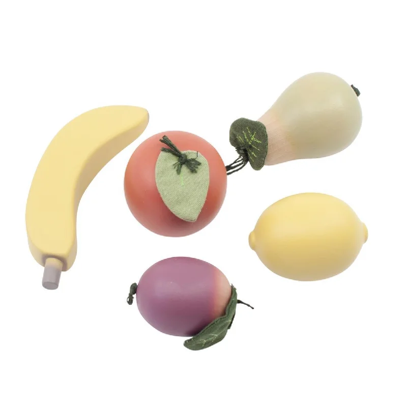 robust and engaging wooden toys for kids                   Sebra Play Food - Wooden Fruit