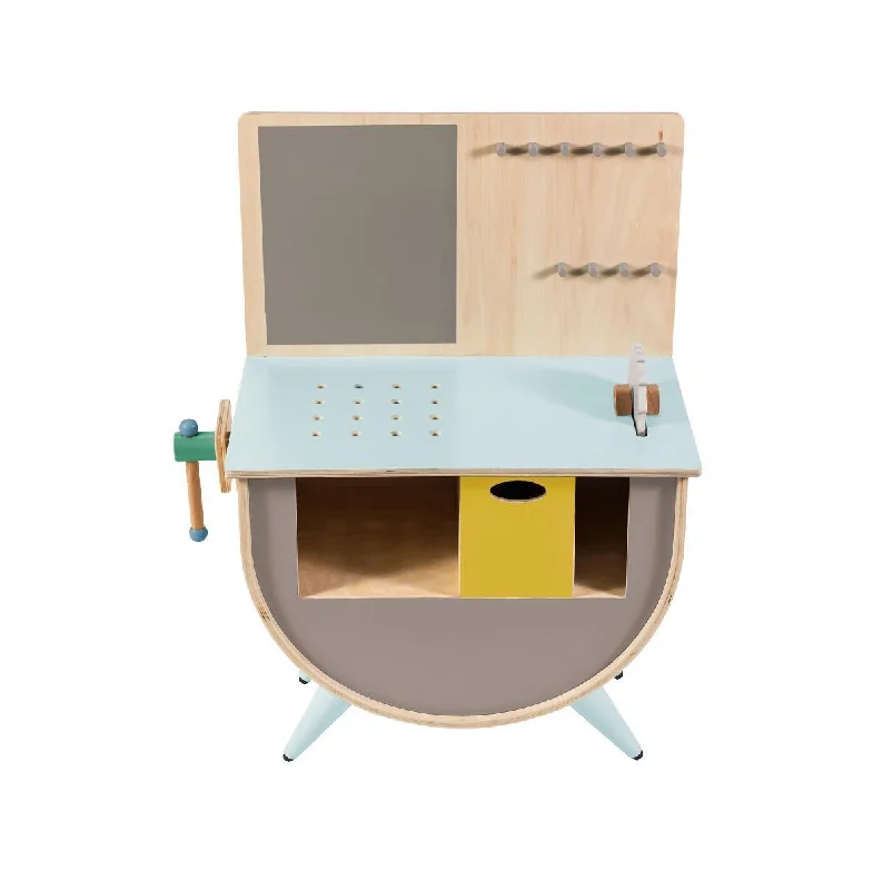sturdy and long-lasting wooden toys for active play Sebra Play Tool Bench - Warm Grey sturdy and long-lasting wooden toys for active play Sebra Play Tool Bench - Warm Grey