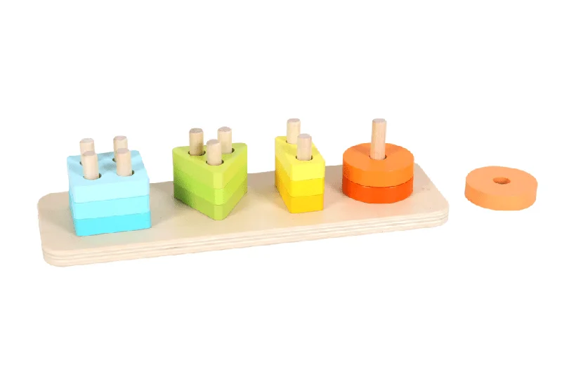enchanting and whimsical wooden toys for children                   Sort & Stack Peg Puzzle