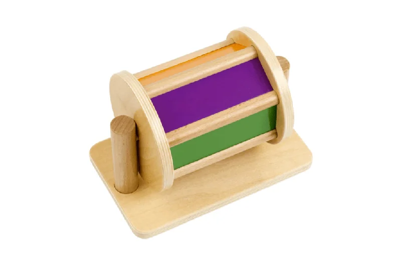 vibrant and colorful wooden toys for toddlers                   Spin the Drum by Educo
