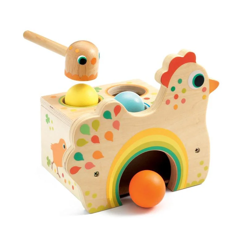 sturdy and durable wooden toys for rough play                   Tapatou Chicken