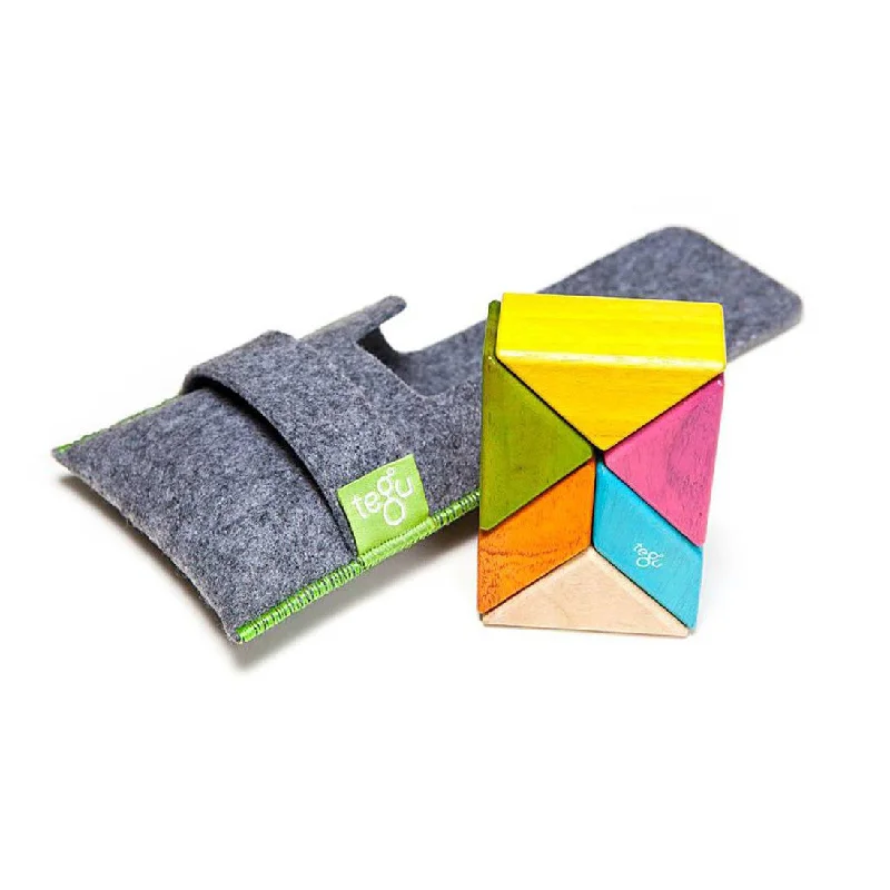 play-value packed wooden toys                   Tegu Tints Prism Pocket Pouch