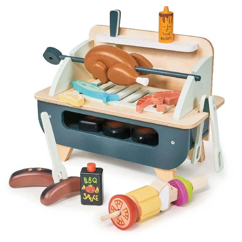 enchanting wooden toys that spark imagination                   Tender Leaf Toys Barbecue Play Set
