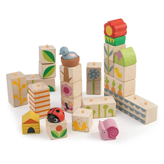 eco-friendly wooden toys made from sustainable materials Tender Leaf Toys Garden Blocks eco-friendly wooden toys made from sustainable materials Tender Leaf Toys Garden Blocks