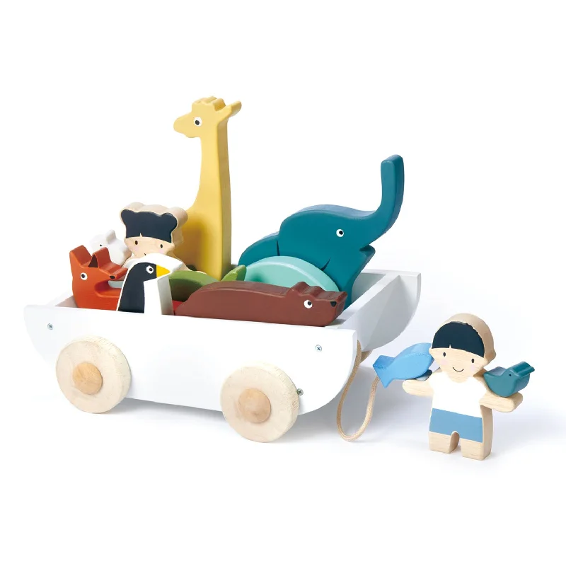 engaging and educational wooden toys                  Tender Leaf Toys The Friend Ship Wooden Set