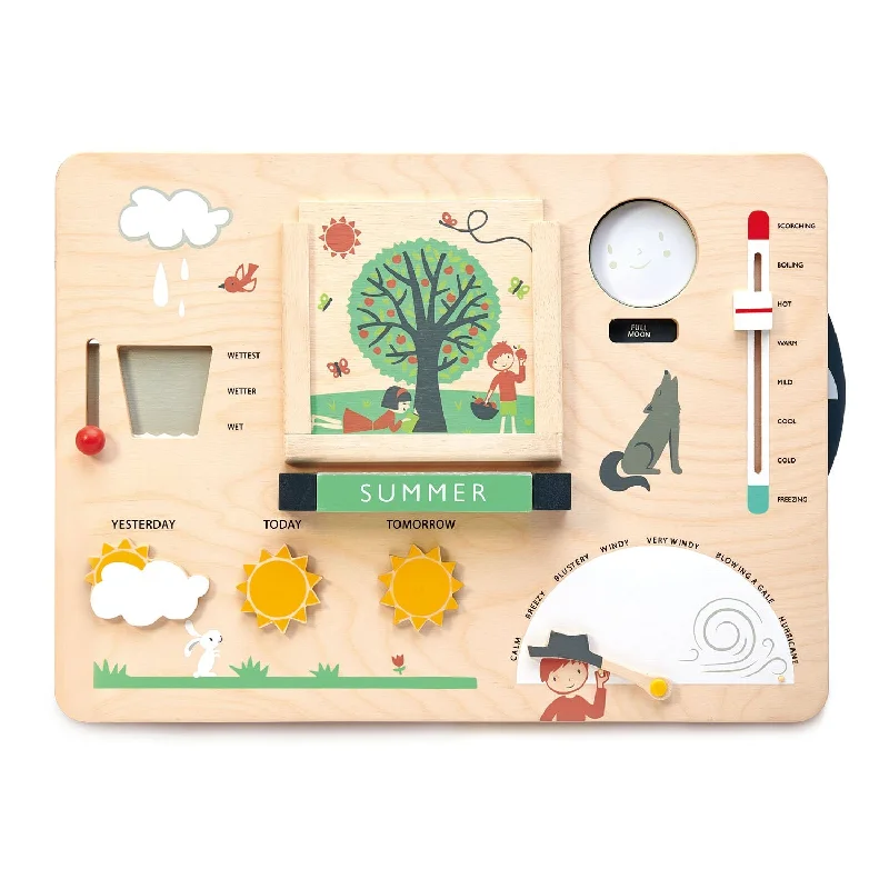naturally finished and non-toxic wooden toys                   Tender Leaf Toys Weather Watch