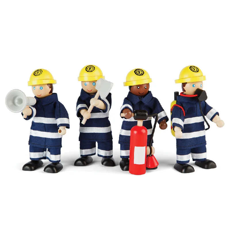eco-friendly wooden toys                   Tidlo Wooden Firefighters Toy Set