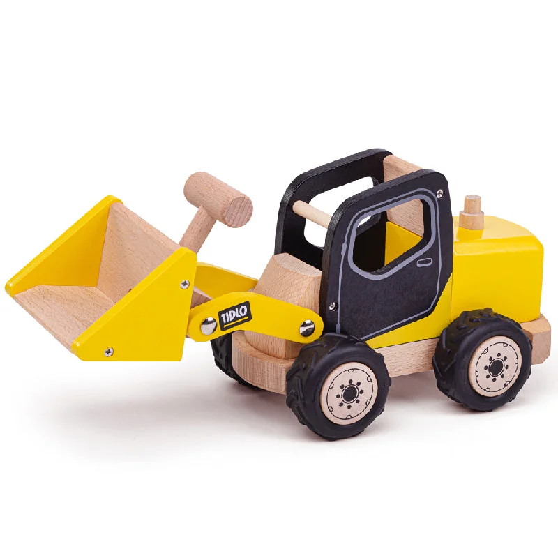 classic wooden toys for kids                Tidlo Wooden Front End Loader Toy