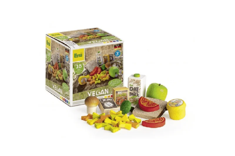 eco-conscious and sustainable wooden toys for children                   Vegan Food Set
