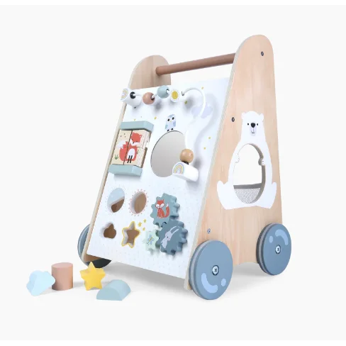 robust and child-safe wooden toys for all ages                   Wooden Activity Play Walker