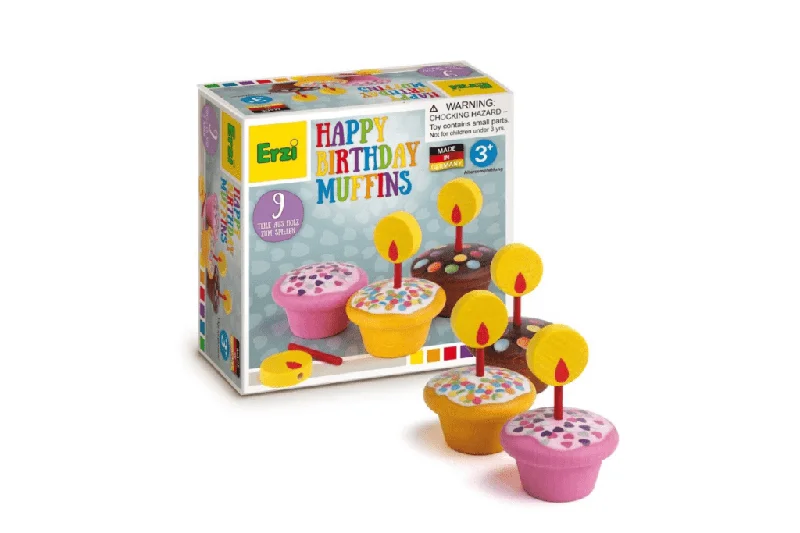 sturdy construction wooden toys                   Wooden Birthday Cupcakes