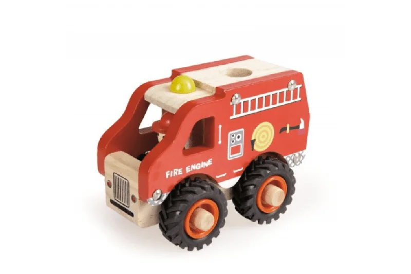 playful wooden toys                  Wooden Fire Engine