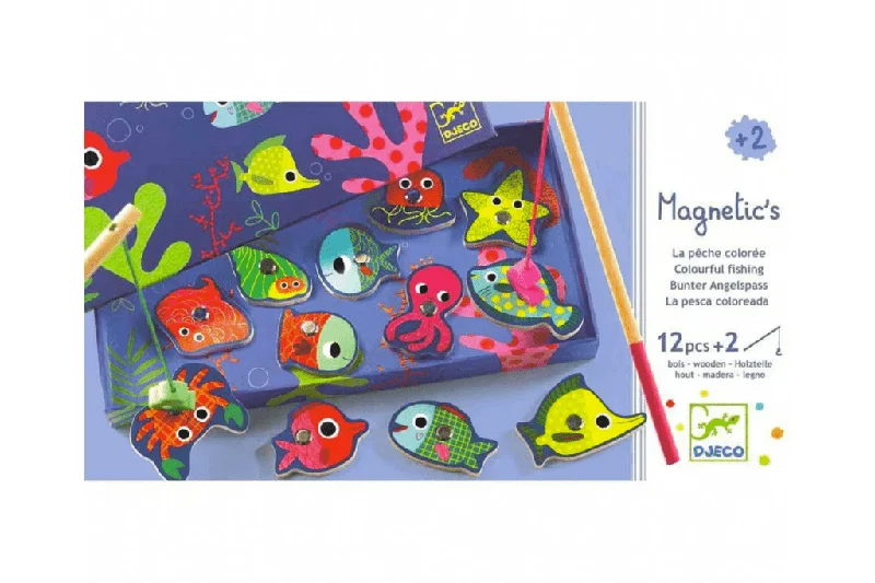 intricately designed wooden toys                 Djeco Wooden Fishing Game