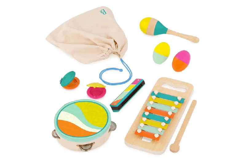 non-toxic wooden toys                   B. Toys Wooden Musical Instruments Set