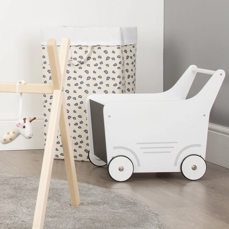 robust and durable wooden toys that are built to last Childhome Wooden Toy Stroller / Storage - White robust and durable wooden toys that are built to last Childhome Wooden Toy Stroller / Storage - White